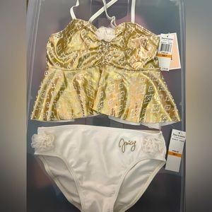 Gold Juicy bathing suit